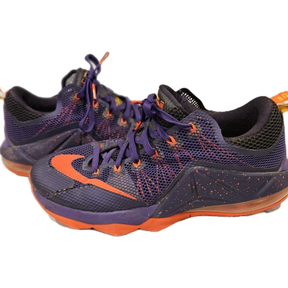 Nike LeBron Low Basketball Shoes Purple‎ Orange Men's 10.5 Used